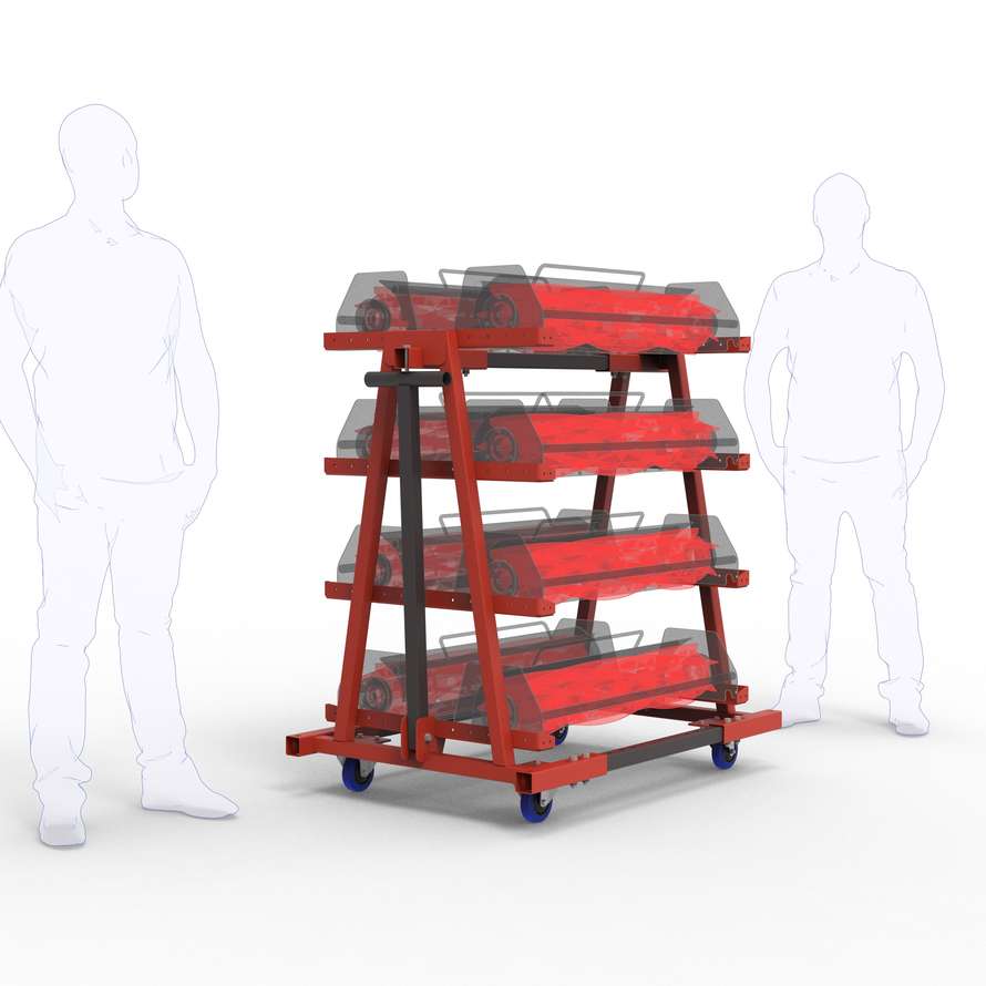 Wheeled Cassettes Rack I